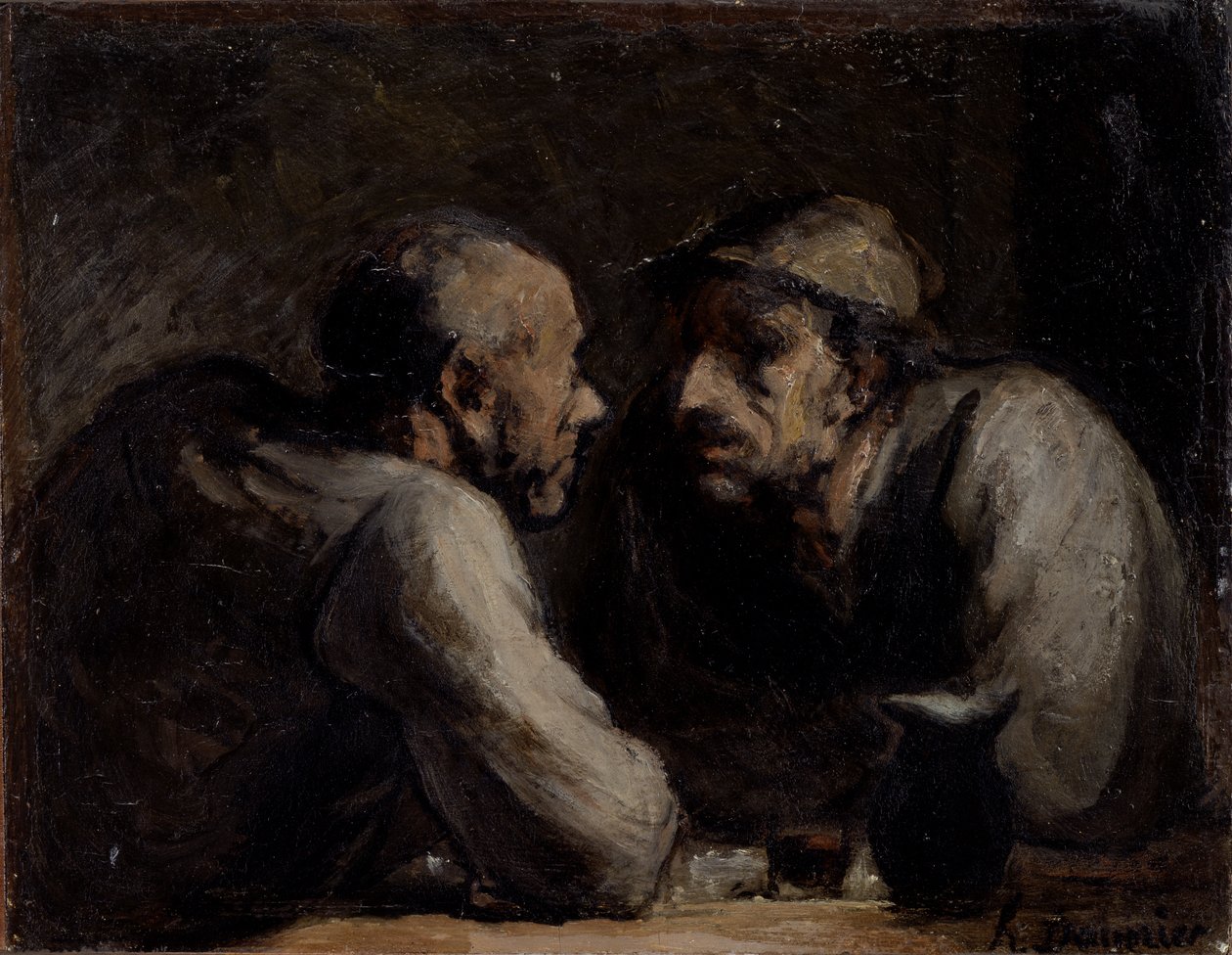 Kaksi juojaa tekijältä Honoré Daumier