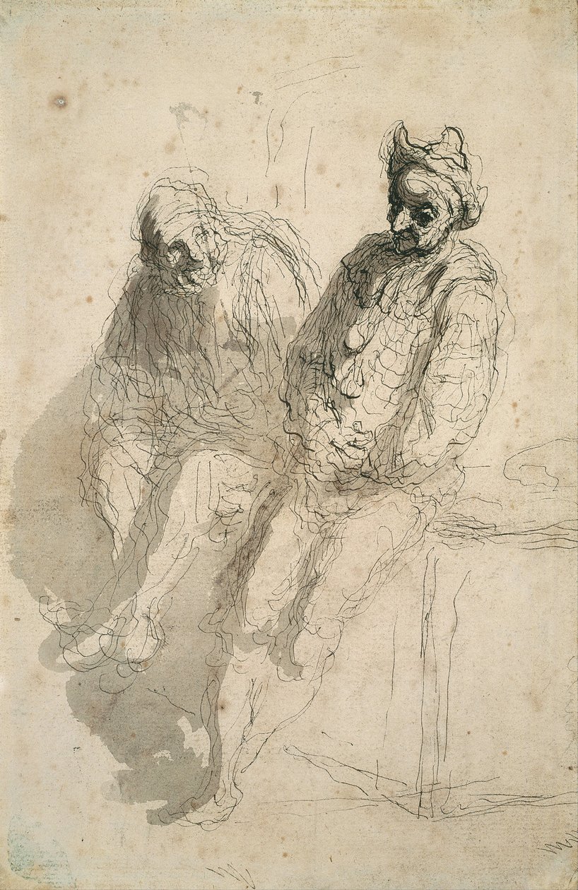 Kaksi akrobaattia Kaksi akrobaattia tekijältä Honoré Daumier