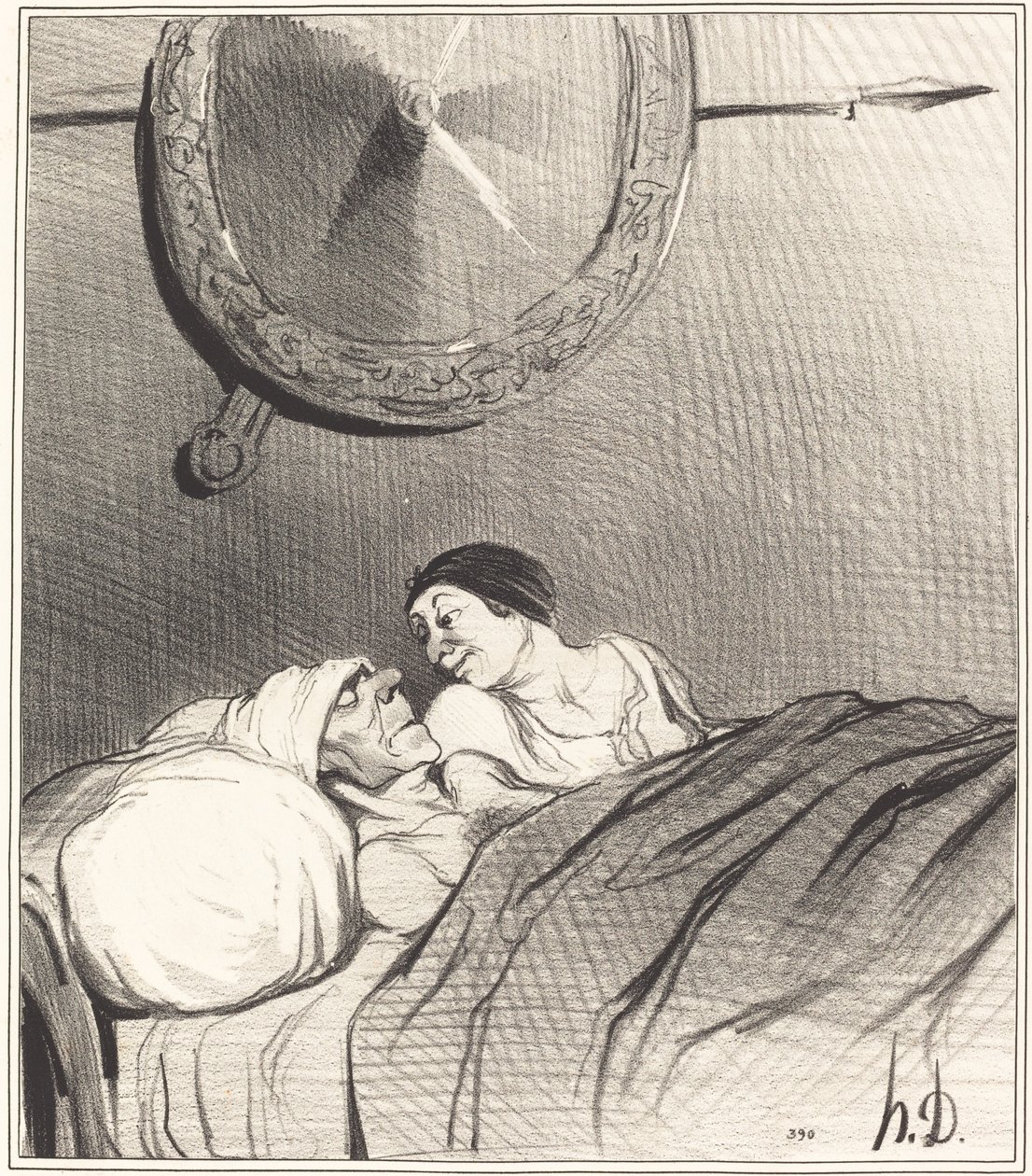 Odysseus ja Penelope tekijältä Honoré Daumier