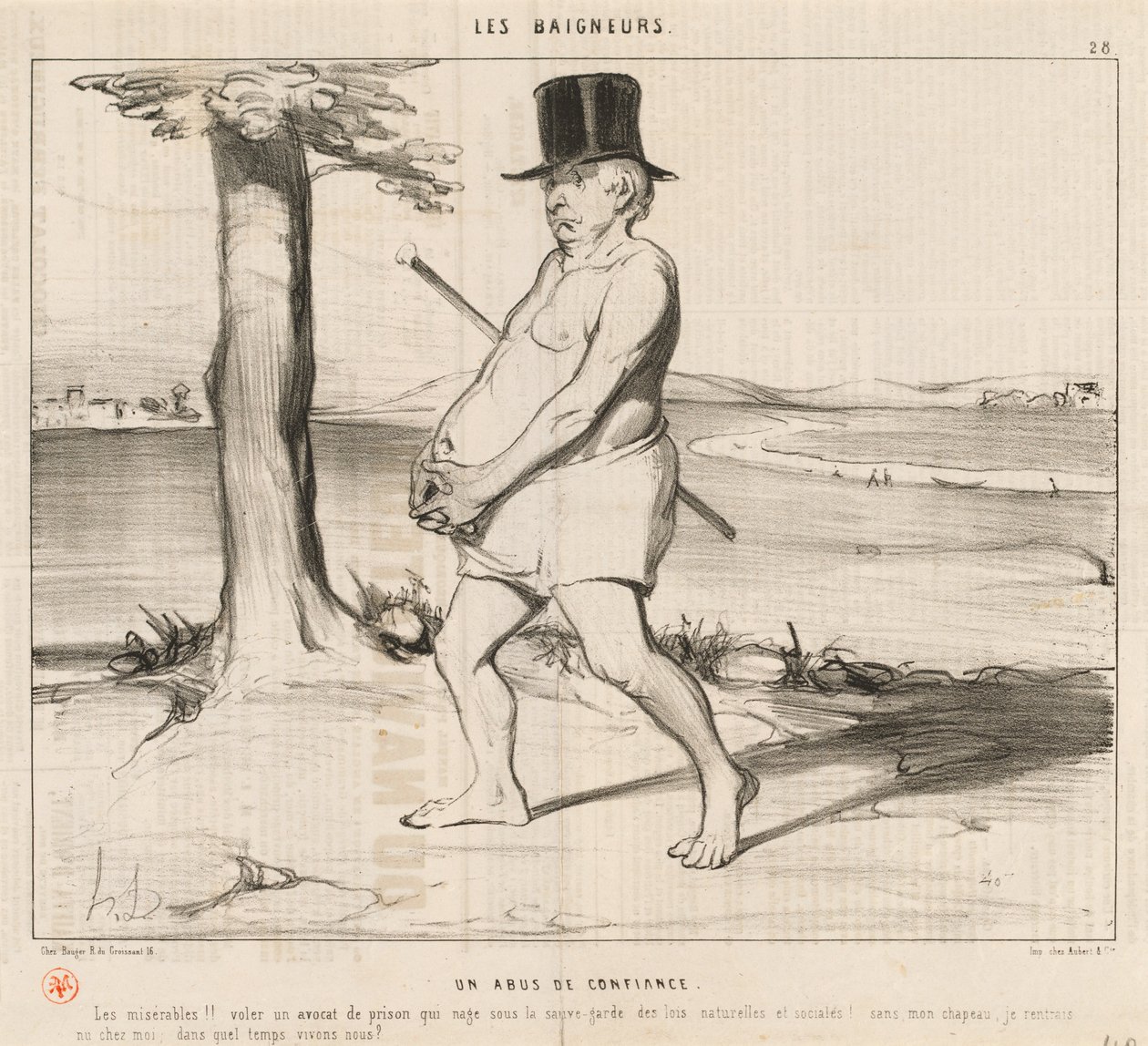 Luottamuksen rikkominen tekijältä Honoré Daumier