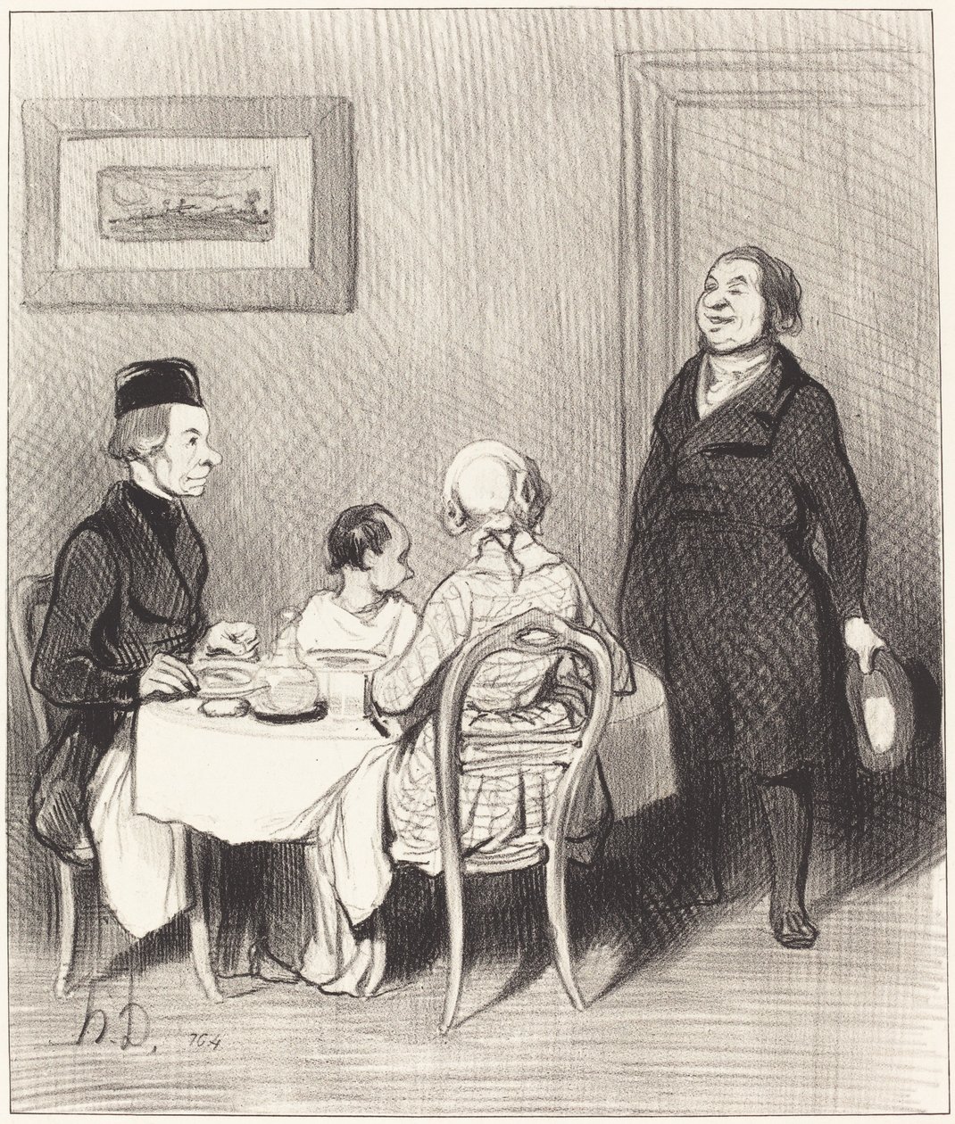 Ystävä on krokotiili... tekijältä Honoré Daumier