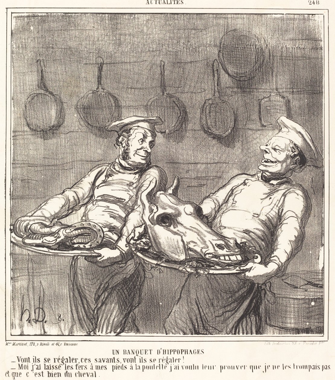 Hevossyöjien juhla tekijältä Honoré Daumier