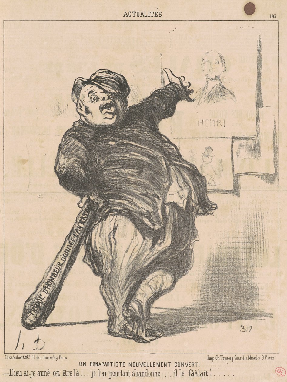 Äskettäin kääntynyt bonapartisti tekijältä Honoré Daumier