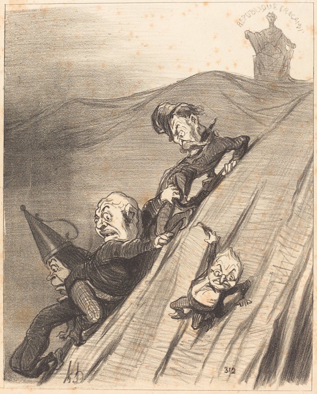 Vaarallinen tie tekijältä Honoré Daumier
