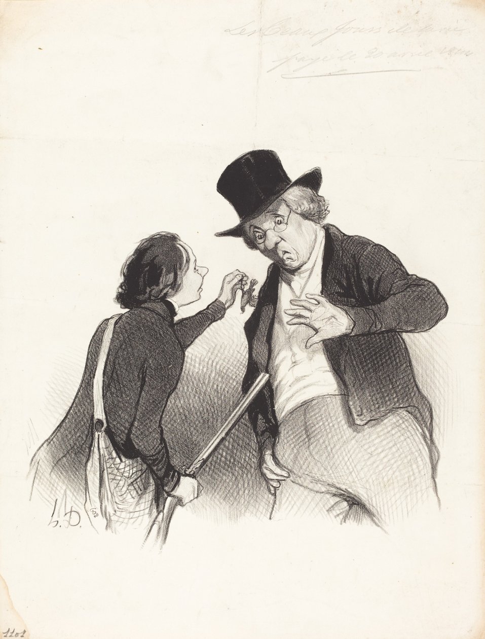 Metsästyksen alku tekijältä Honoré Daumier