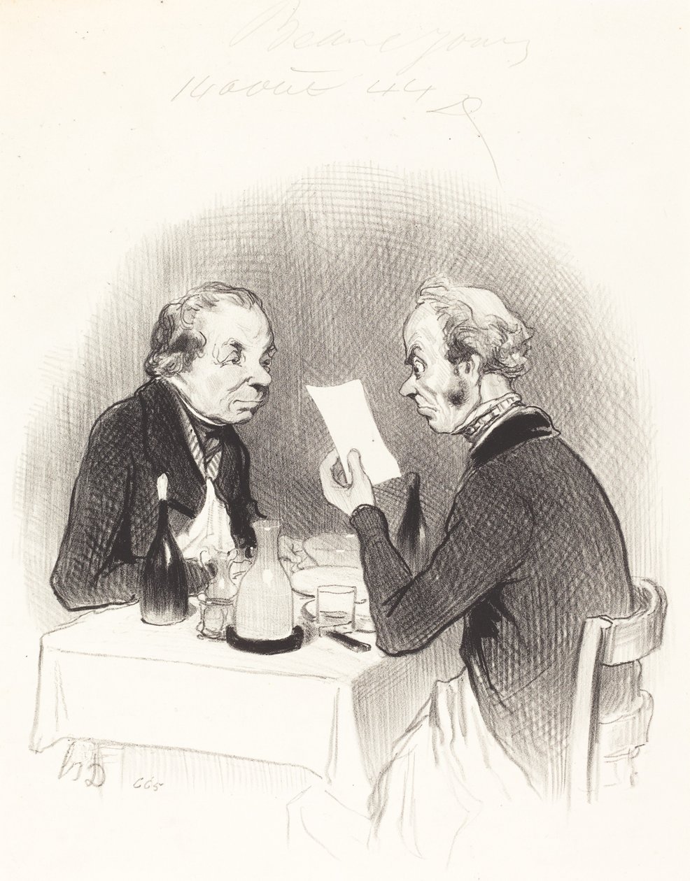 Laiha illallinen tekijältä Honoré Daumier