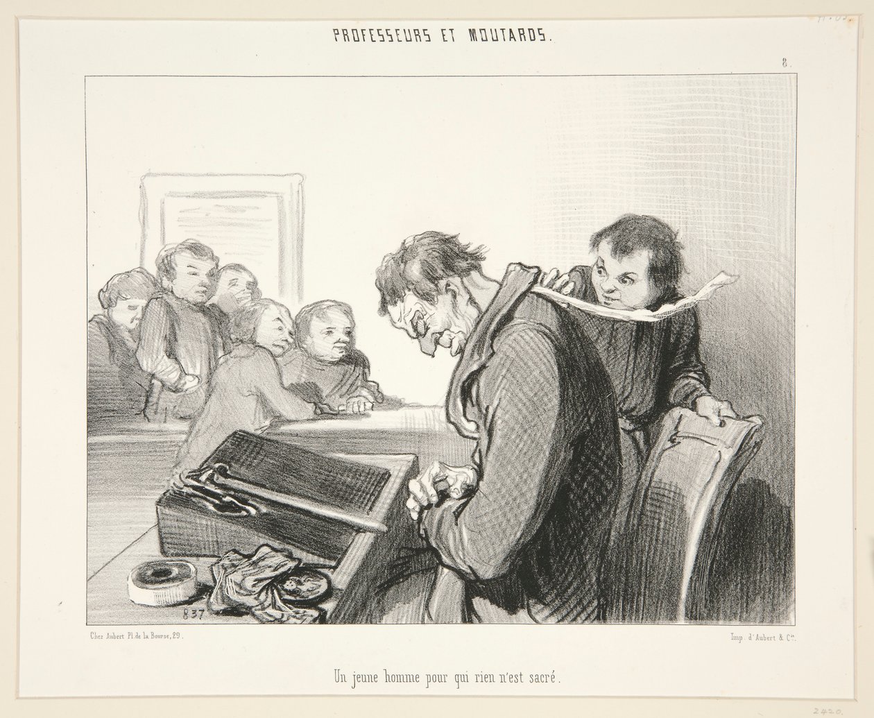 Nuori mies, jolle ei mitään tekijältä Honoré Daumier