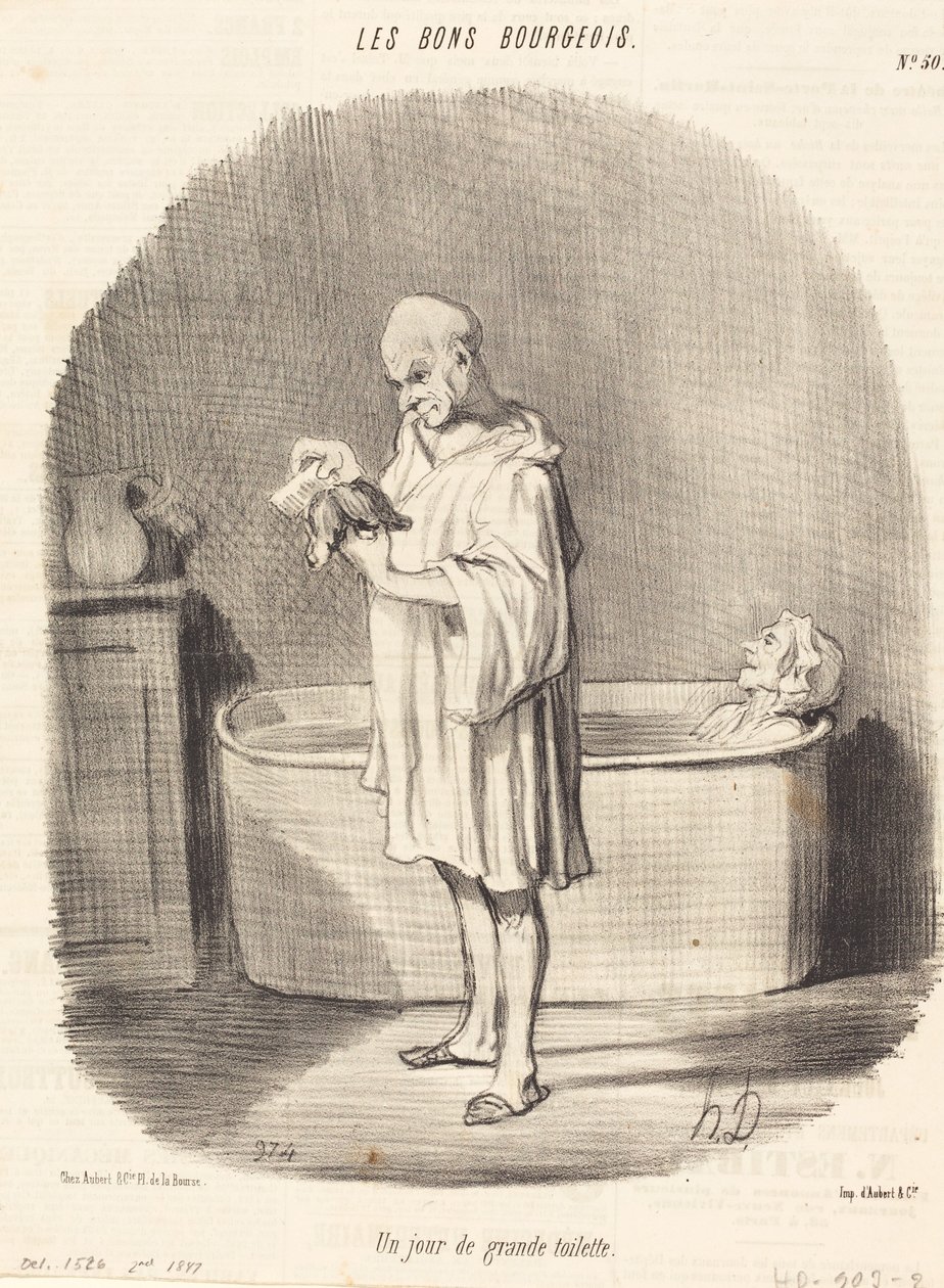 Hieno wc-päivä tekijältä Honoré Daumier
