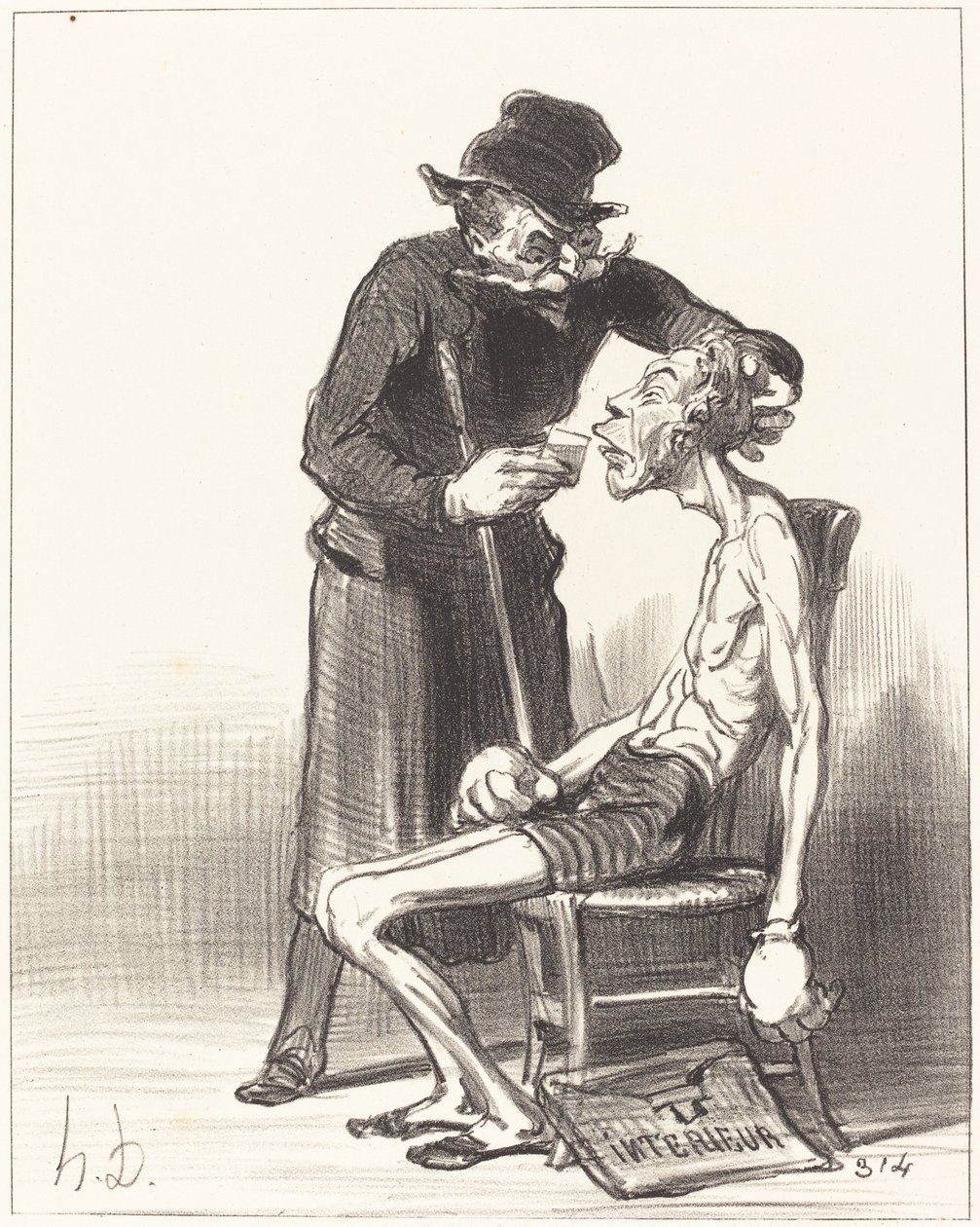 Onneton painija tekijältä Honoré Daumier