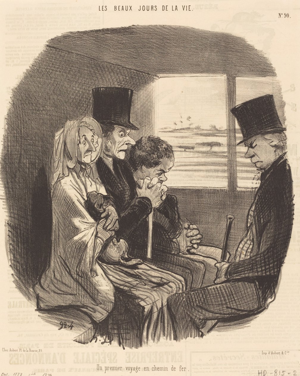 Ensimmäinen junamatka tekijältä Honoré Daumier