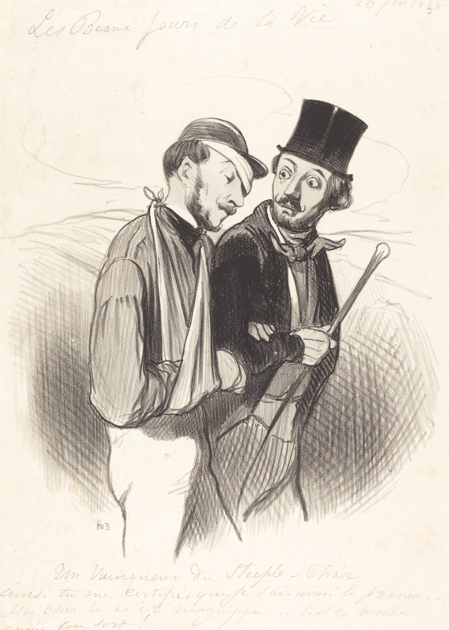 Estejuoksun voittaja tekijältä Honoré Daumier