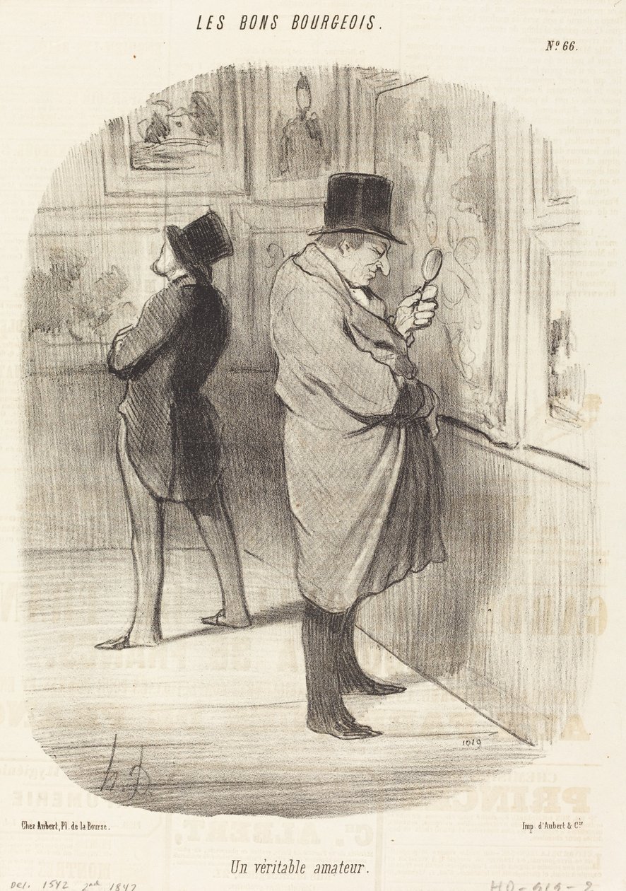 Todellinen amatööri tekijältä Honoré Daumier