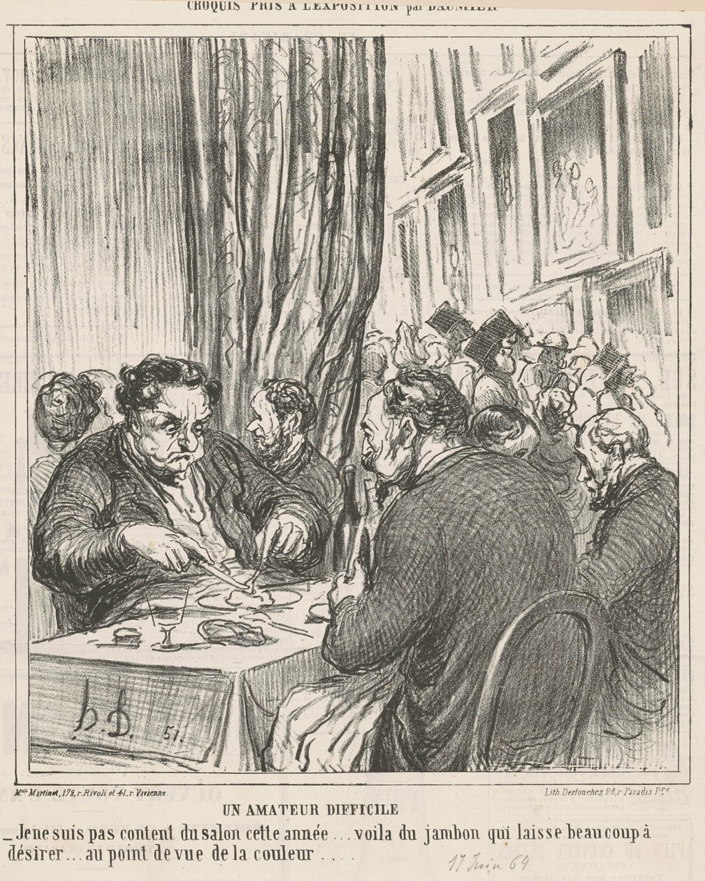Vaikea amatööri tekijältä Honoré Daumier
