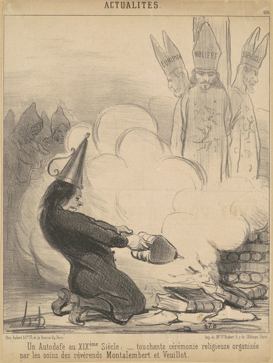 1800-luvulla palava kirja tekijältä Honoré Daumier