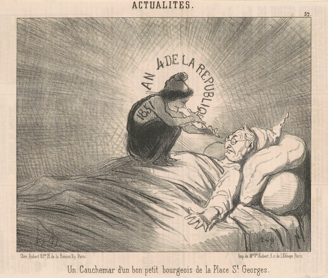 Painajainen ... St. Georgen paikan porvaristo tekijältä Honoré Daumier