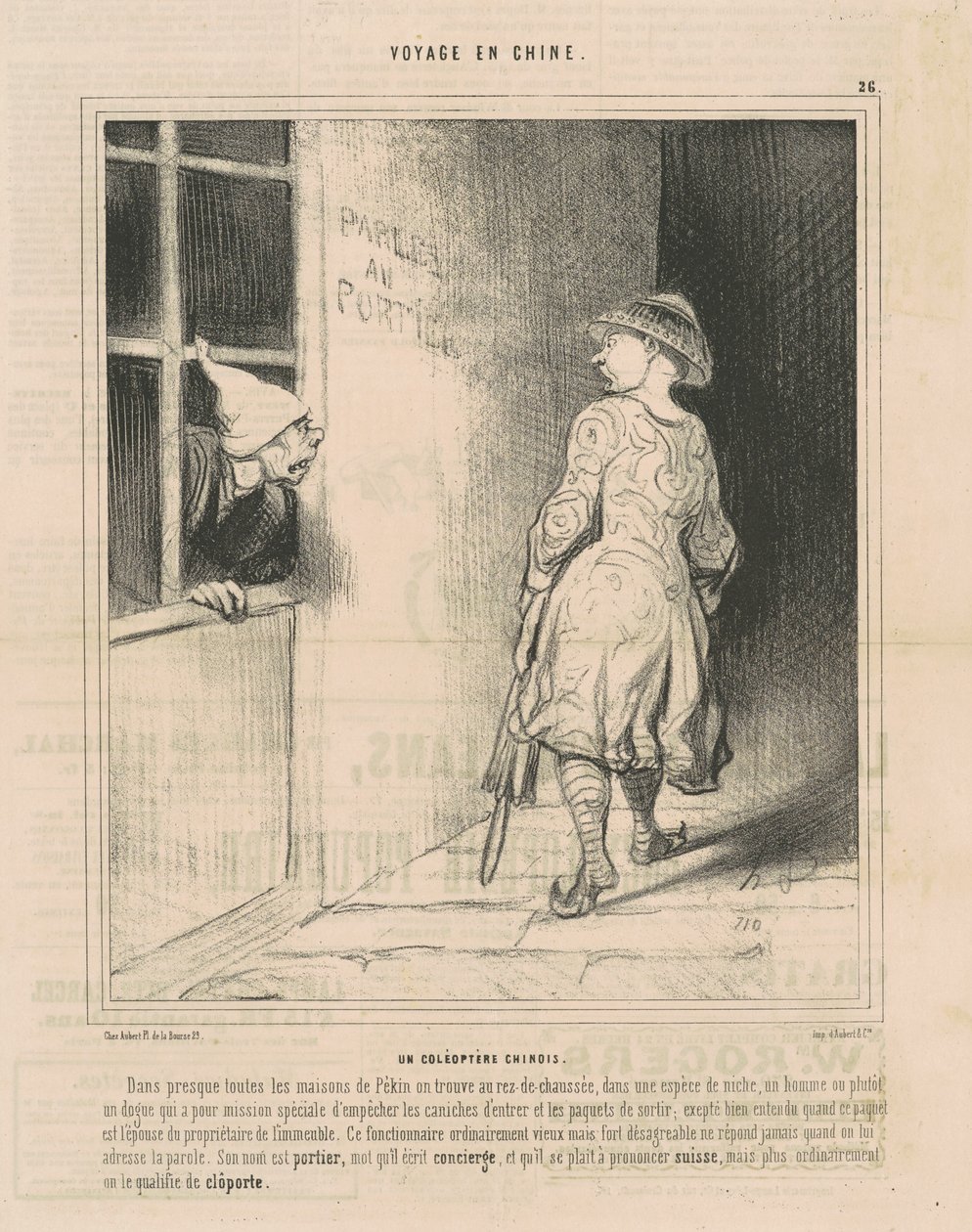 Kiinalainen kovakuoriainen tekijältä Honoré Daumier