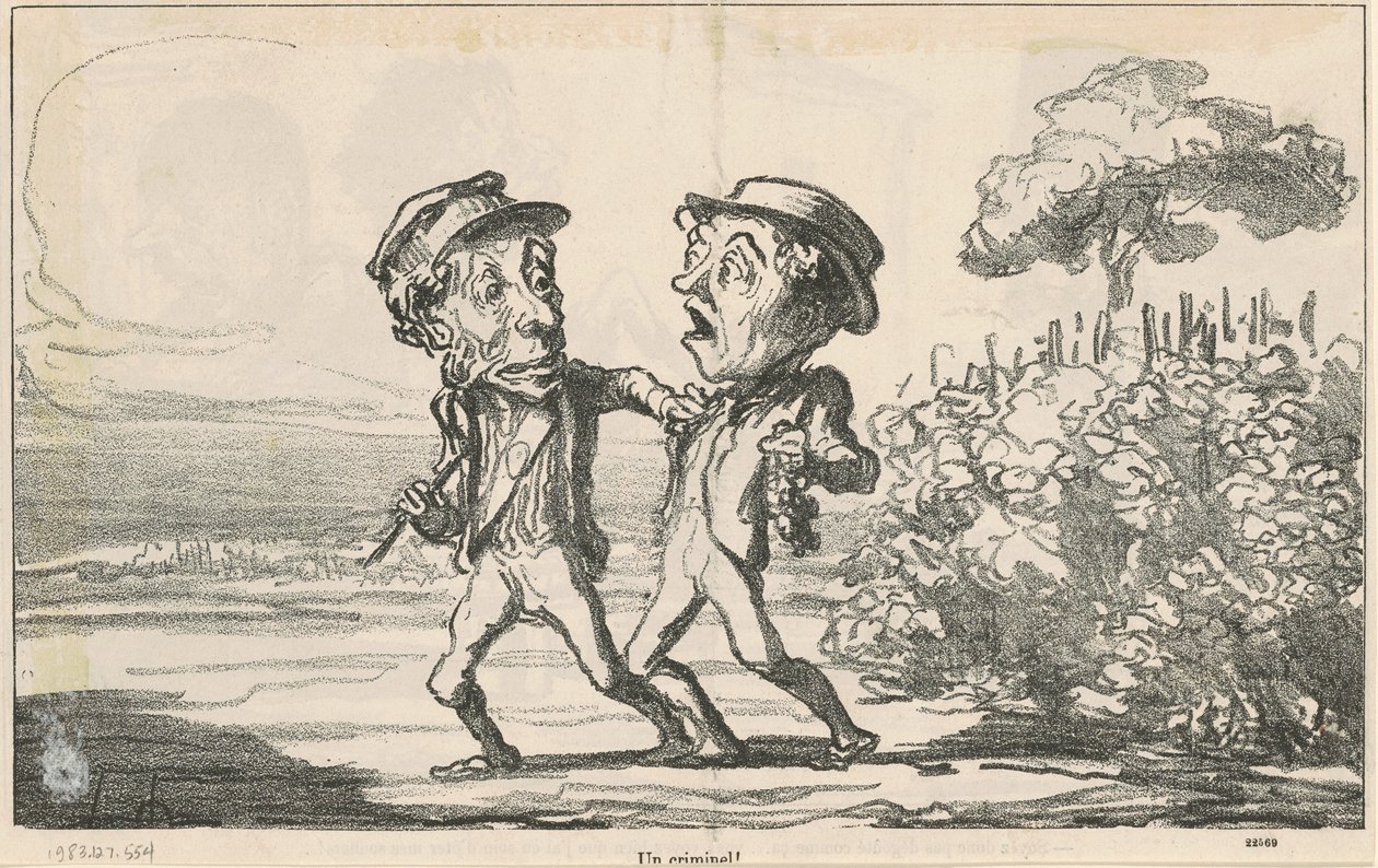 Rikollinen! tekijältä Honoré Daumier