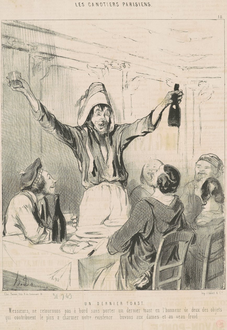 Viimeinen malja tekijältä Honoré Daumier