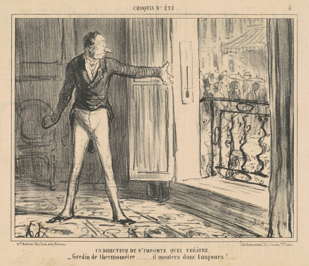 Minkä tahansa teatterin ohjaaja tekijältä Honoré Daumier