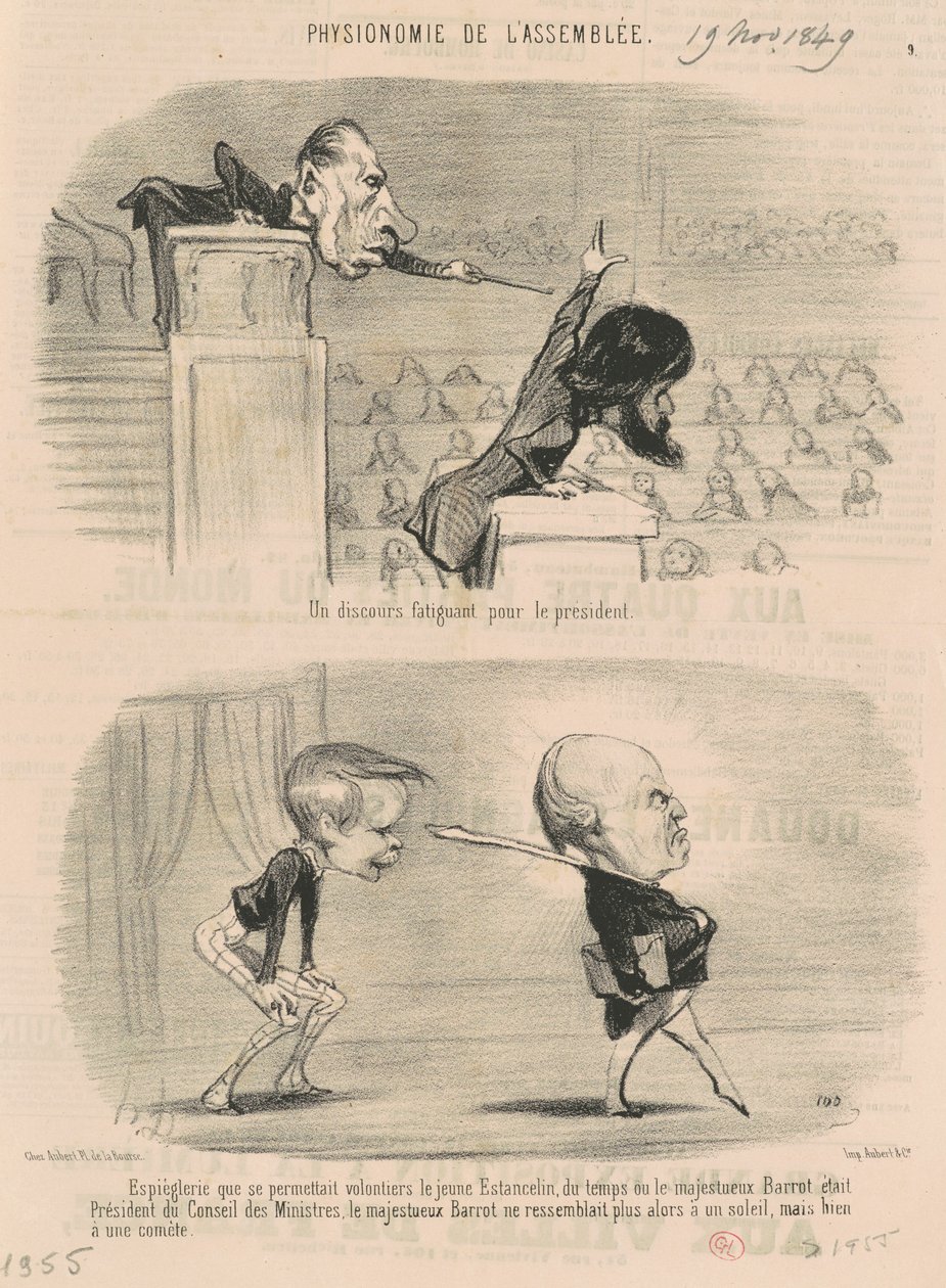 Väsyttävä puhe presidentille tekijältä Honoré Daumier