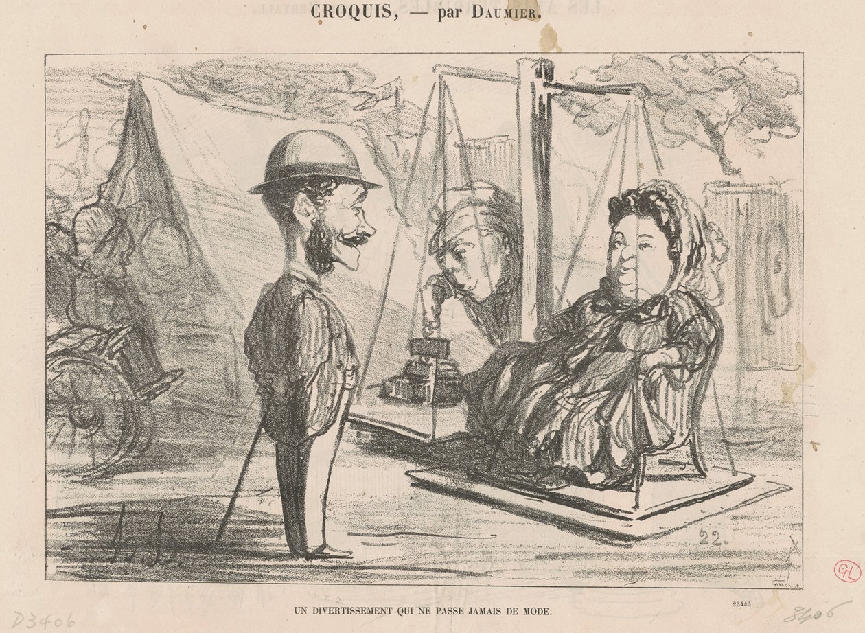 Viihde, joka ... muodikas tekijältä Honoré Daumier