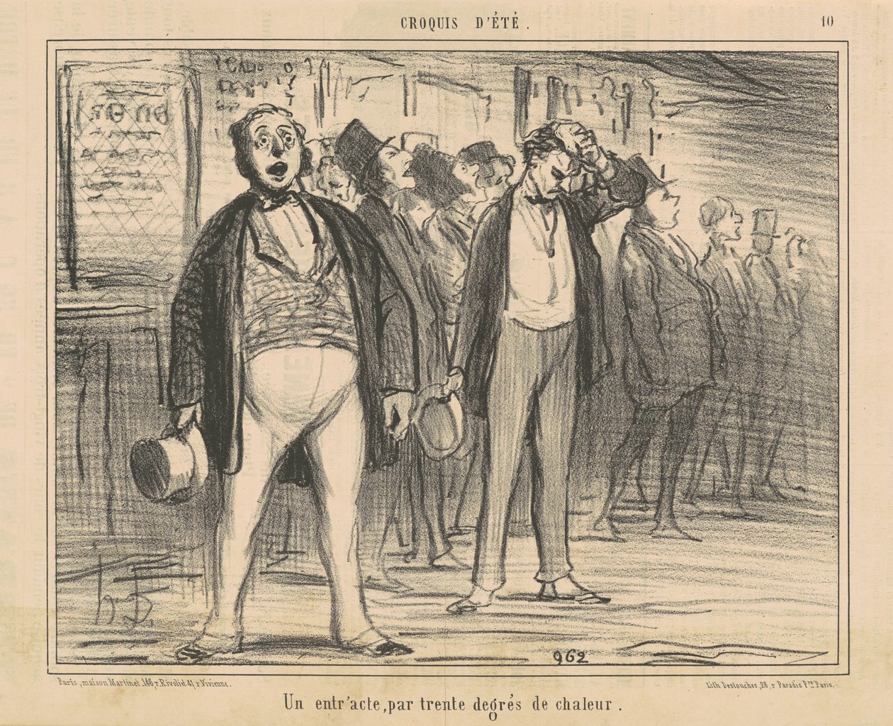 Väliaika, kolmekymmentä astetta lämpöä tekijältä Honoré Daumier