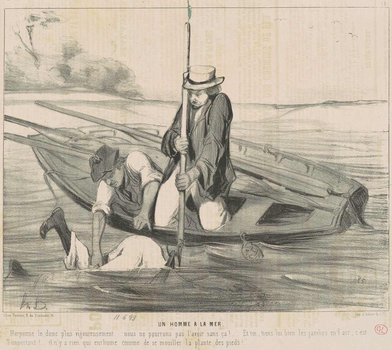 Meren mies tekijältä Honoré Daumier
