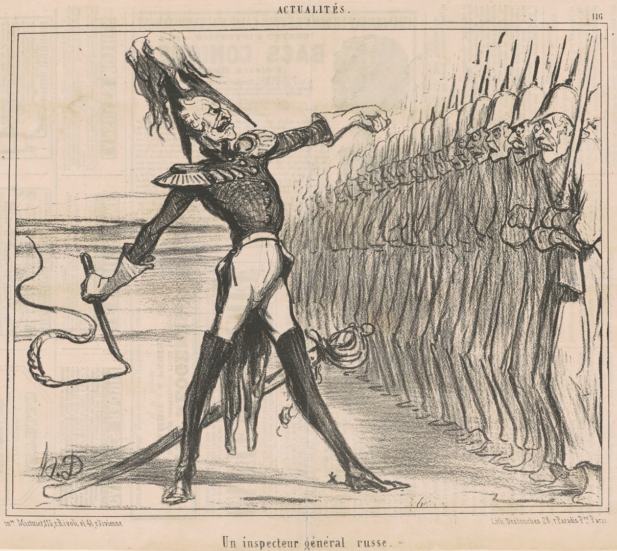 Venäjän ylitarkastaja tekijältä Honoré Daumier