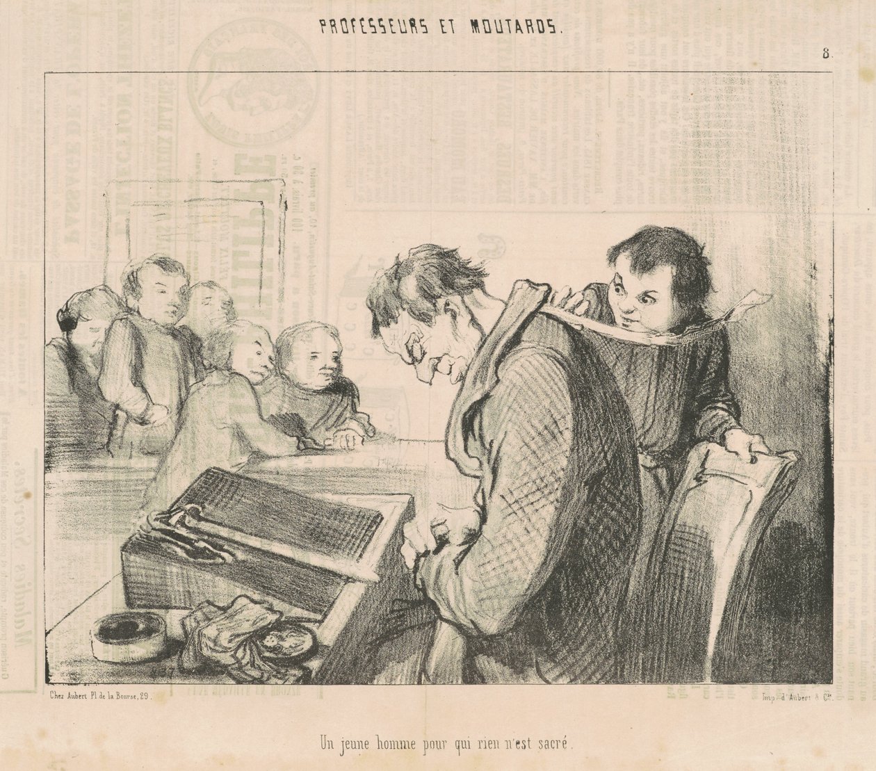 Nuori mies, jolle mikään ei ole pyhää tekijältä Honoré Daumier