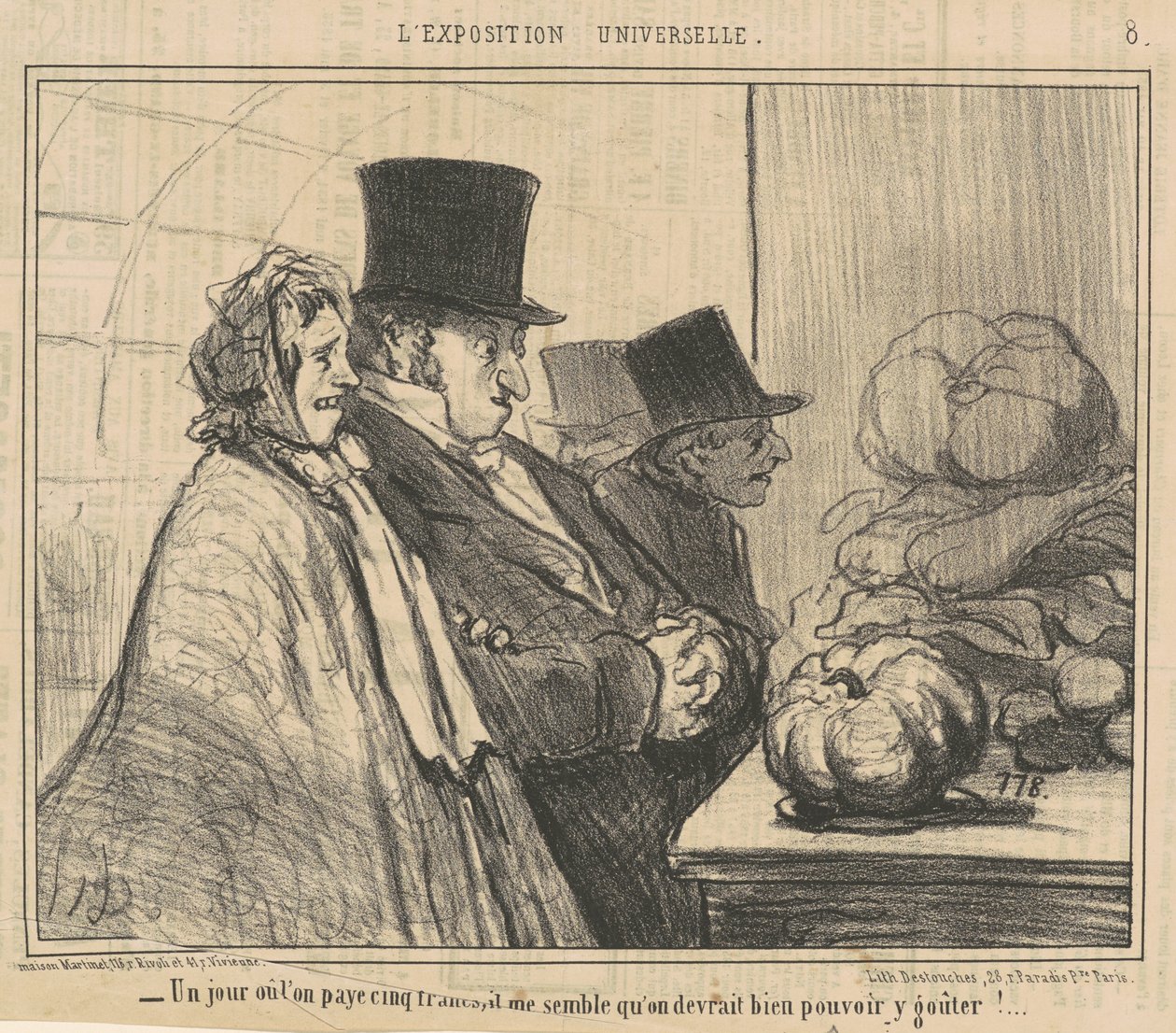 Päivä, jolloin maksat viisi frangia tekijältä Honoré Daumier
