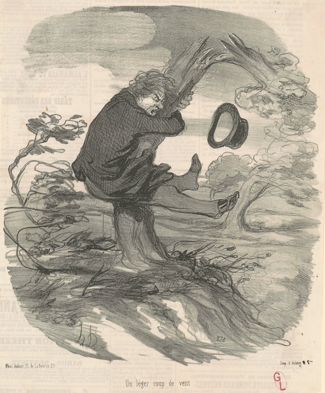 Una lleugera ràfega de vent tekijältä Honoré Daumier
