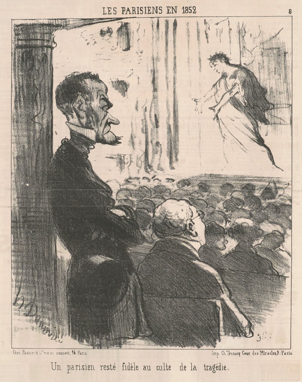 Pariisilainen, joka pysyi uskollisena... tekijältä Honoré Daumier