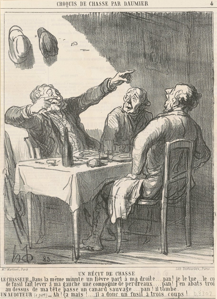 Metsästystarina tekijältä Honoré Daumier
