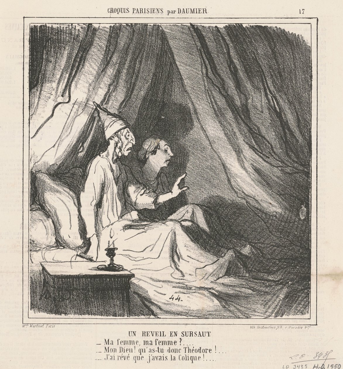 Äkillinen herääminen tekijältä Honoré Daumier