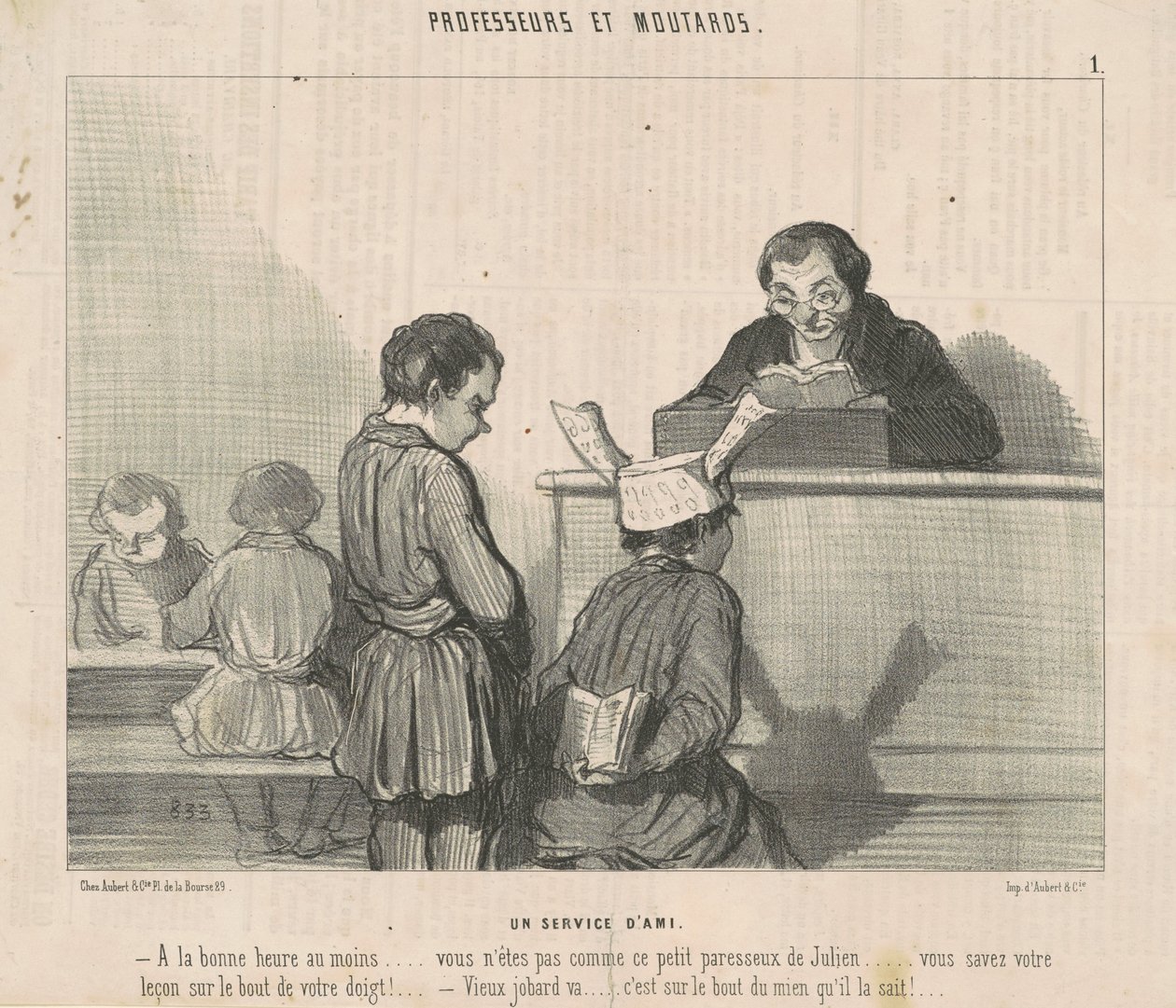 Ystävällinen palvelu tekijältä Honoré Daumier