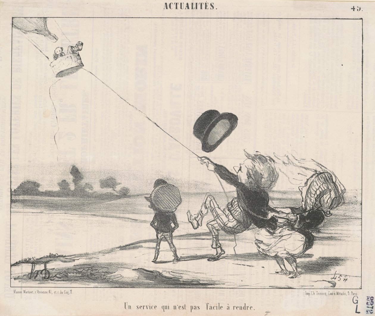 Palvelu... ei ole helppo tarjota tekijältä Honoré Daumier