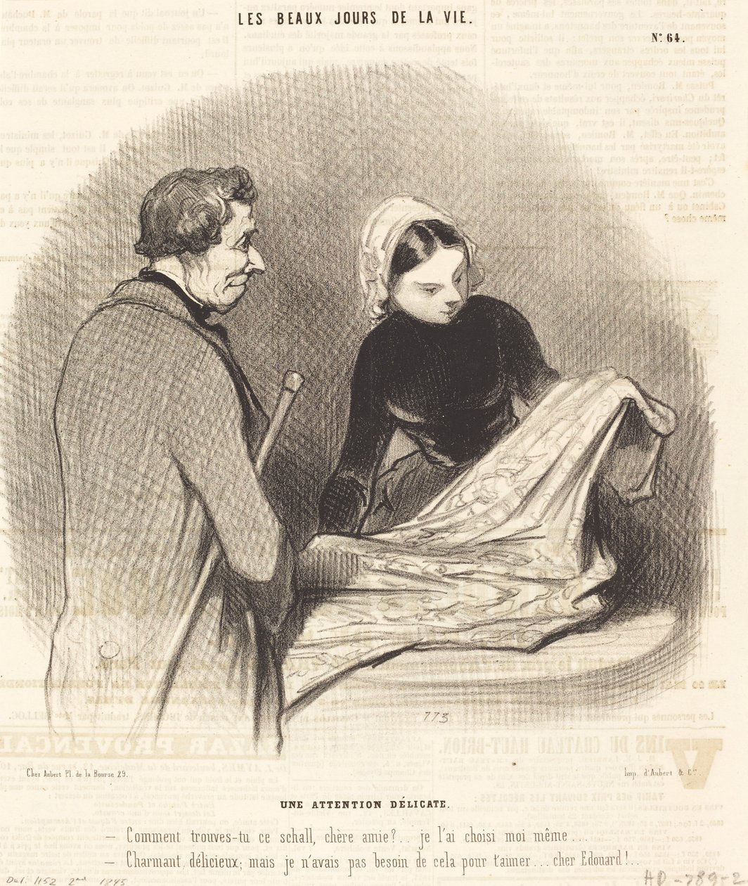 Herkkä huomio tekijältä Honoré Daumier