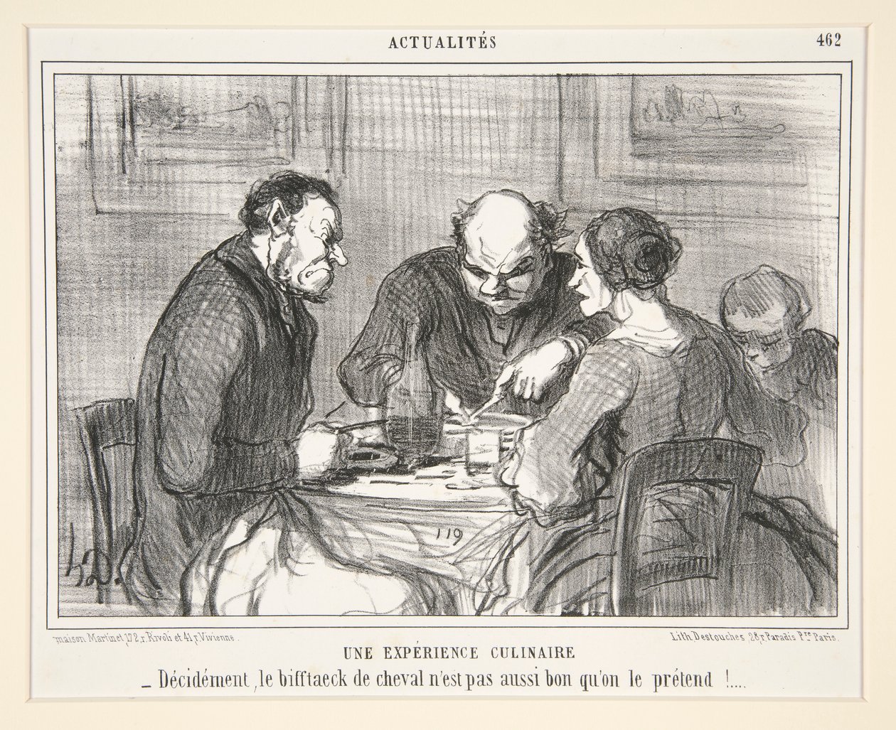 Kulinaarinen kokemus: Hevospihvi n tekijältä Honoré Daumier