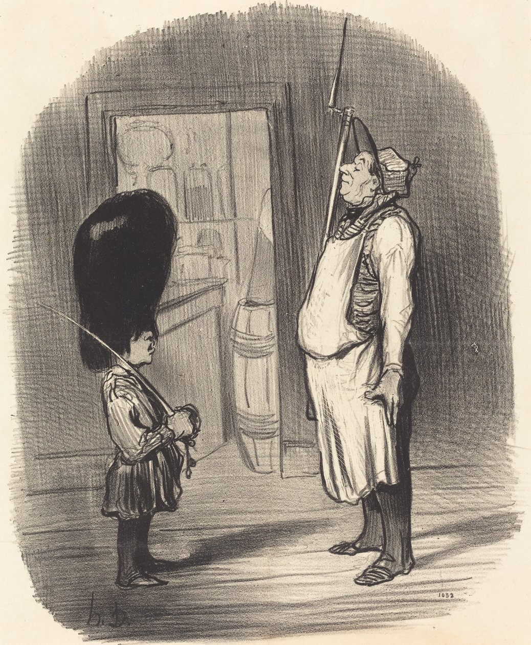 Perhe, jossa soturivaisto asuu tekijältä Honoré Daumier