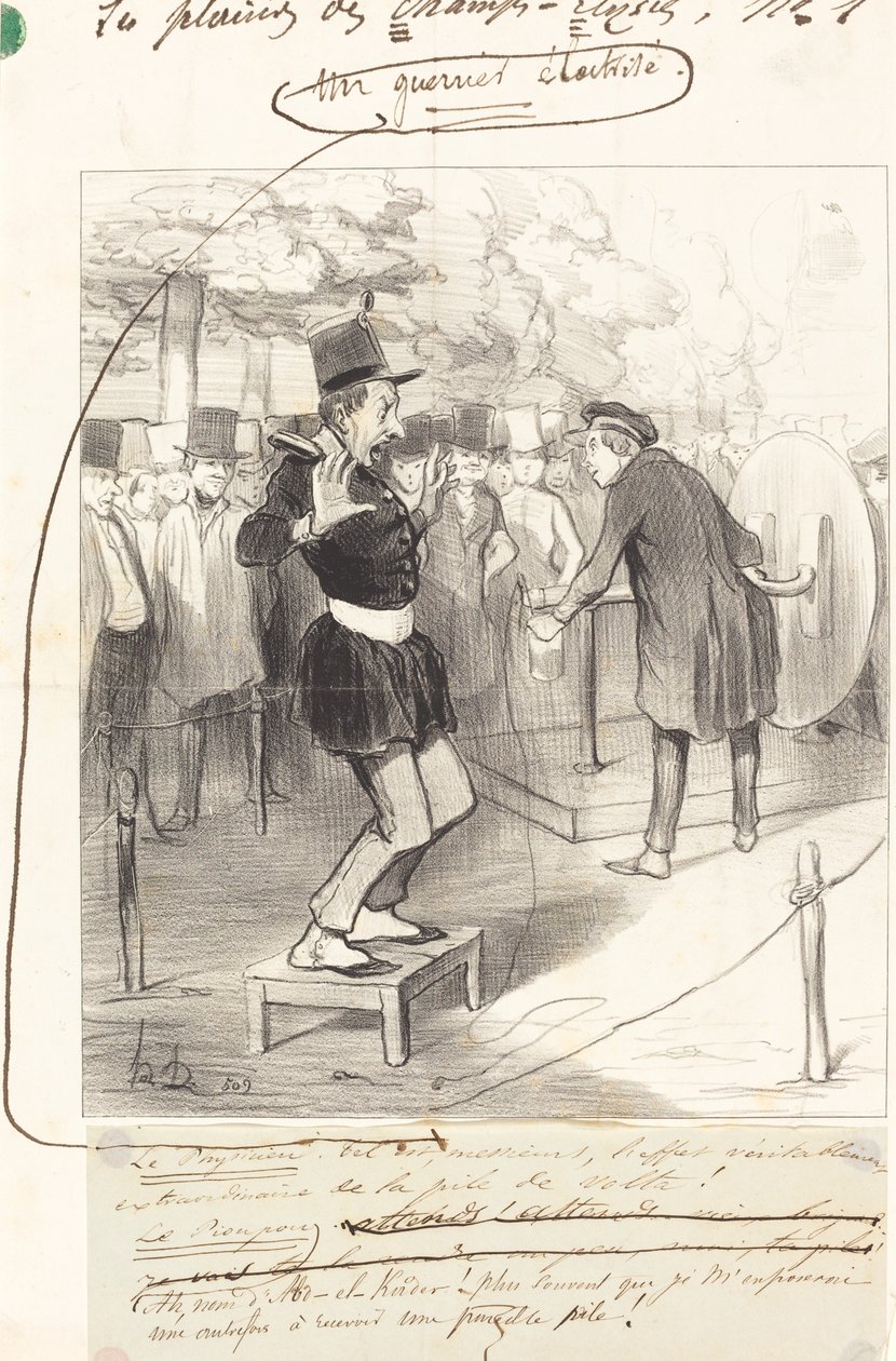 Sähköistetty soturi tekijältä Honoré Daumier