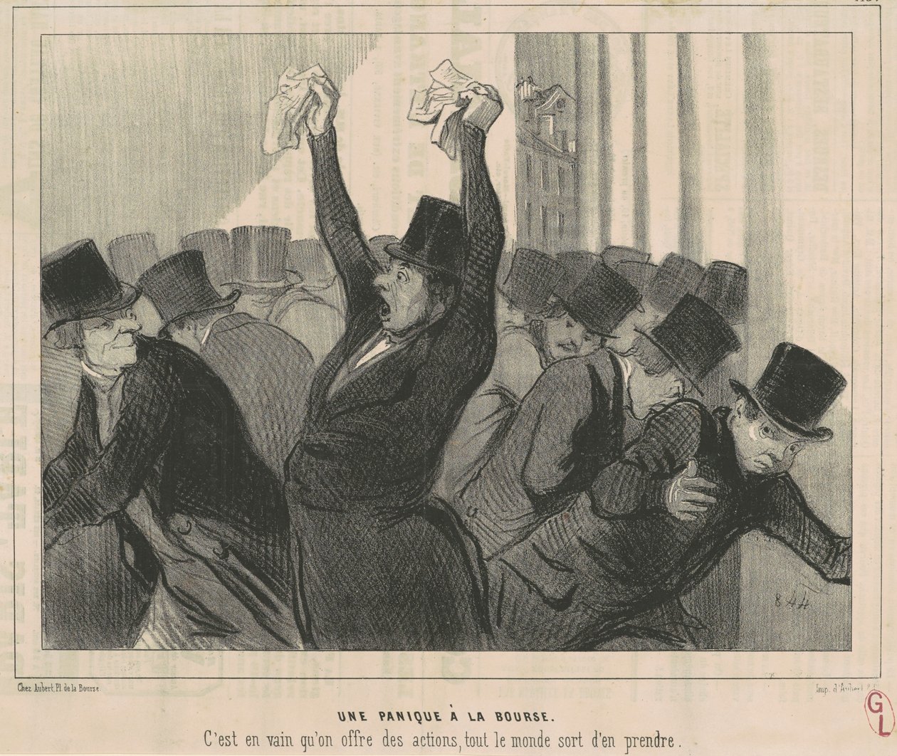 Pörssipaniikki tekijältä Honoré Daumier