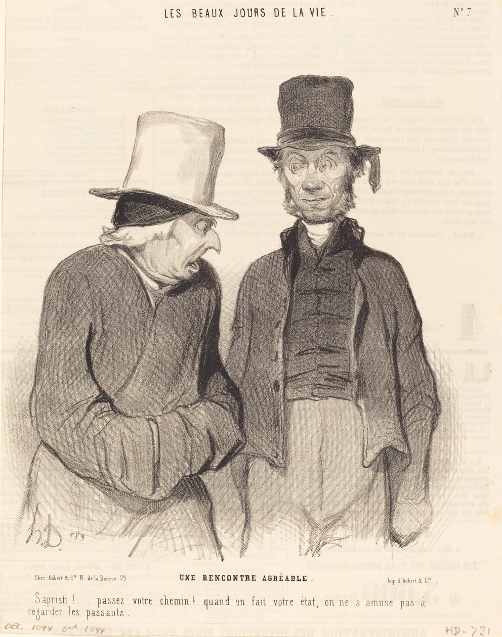 Miellyttävä kohtaaminen tekijältä Honoré Daumier