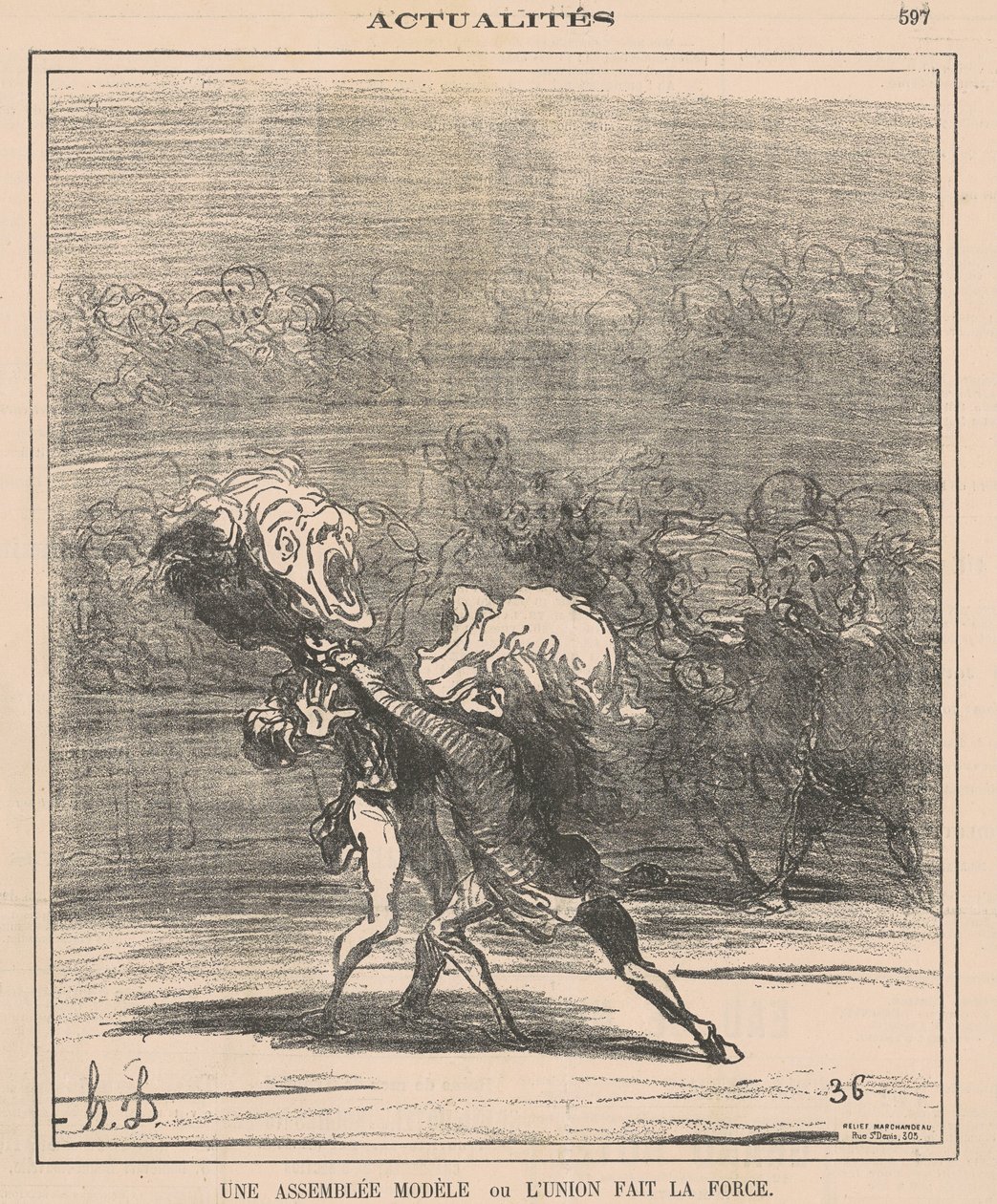 Mallikokoonpano... tekijältä Honoré Daumier