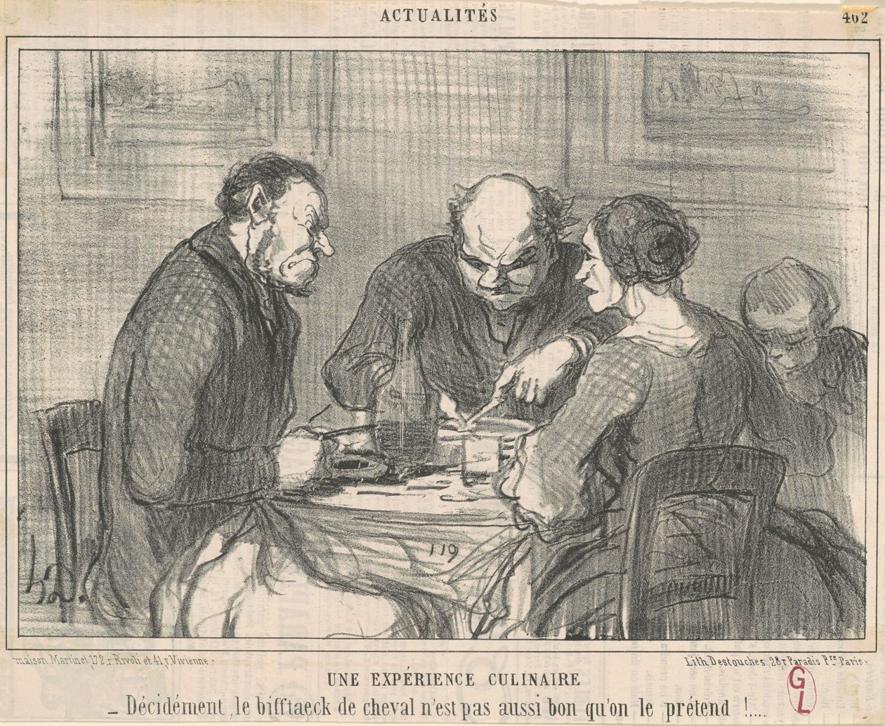 Kulinaarinen kokemus tekijältä Honoré Daumier