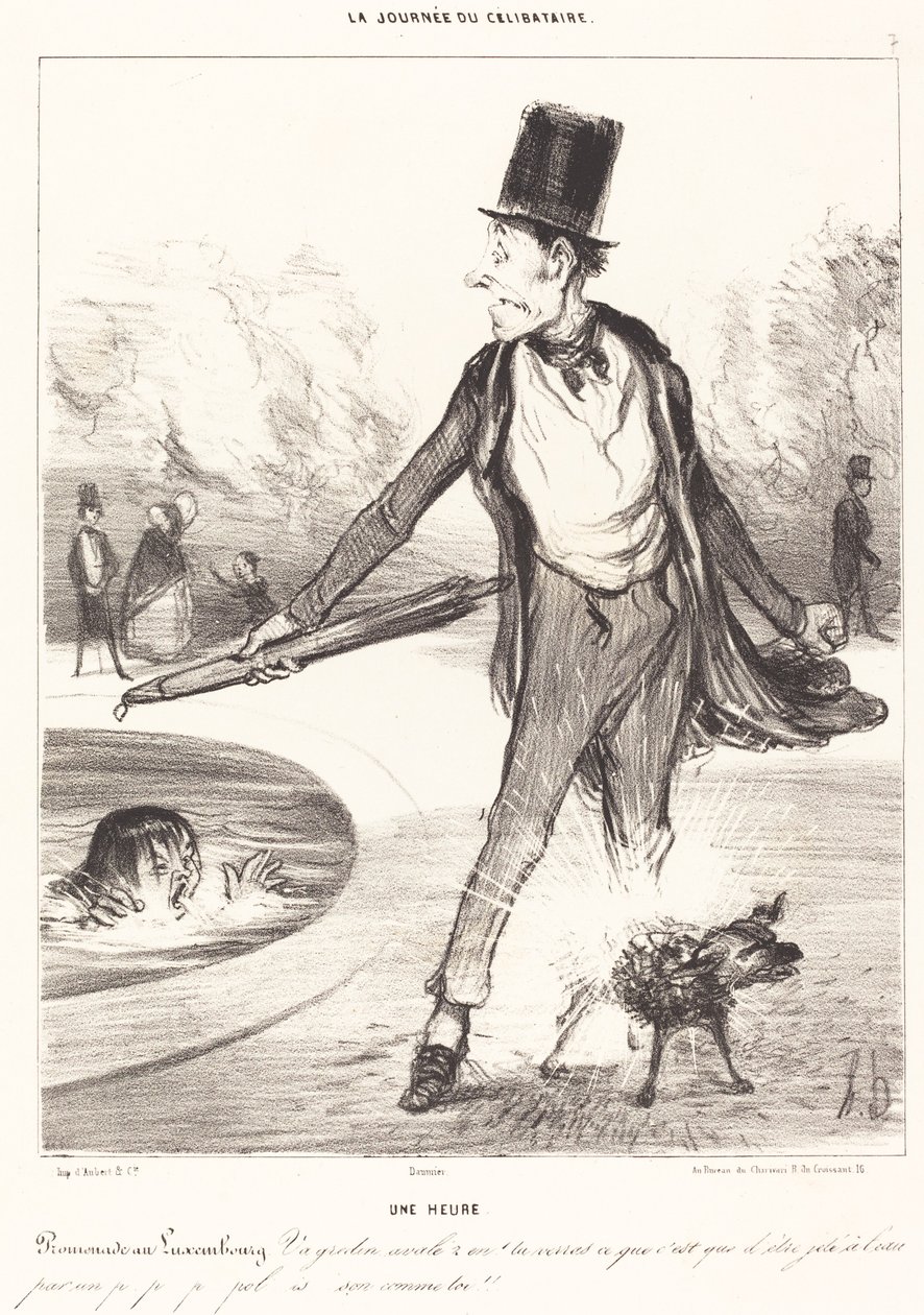 Kello yksi tekijältä Honoré Daumier
