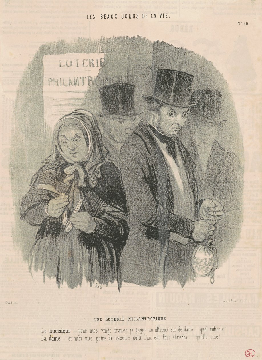 Hyväntekeväinen lotto tekijältä Honoré Daumier