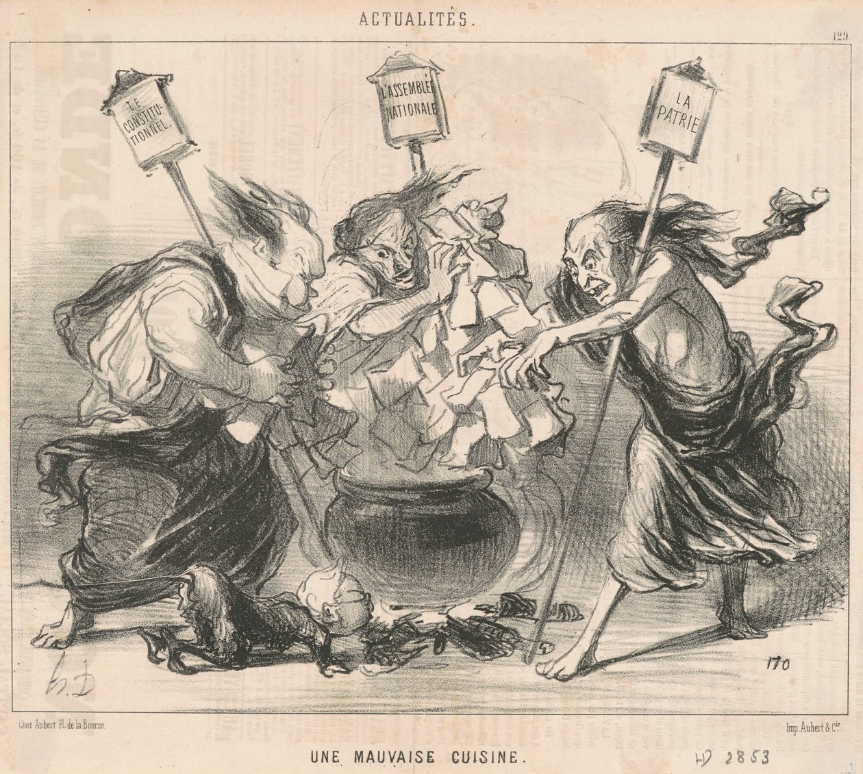 Huono keittiö tekijältä Honoré Daumier