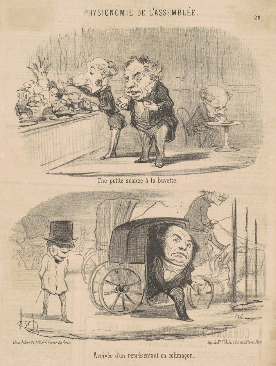 Pieni istunto virkistysbaarissa tekijältä Honoré Daumier