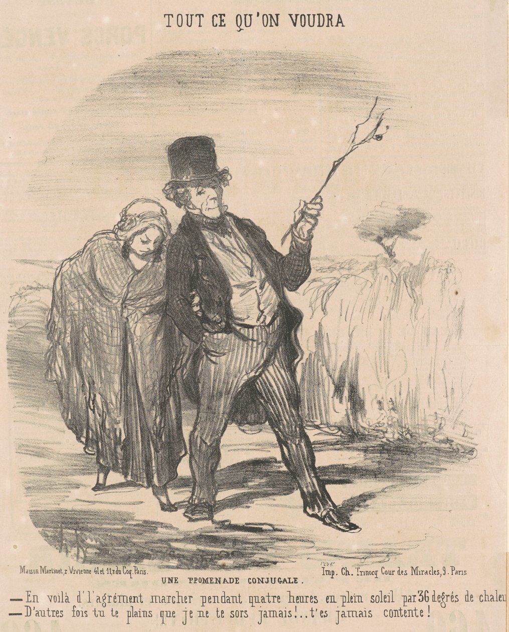 Avioliittokävely tekijältä Honoré Daumier