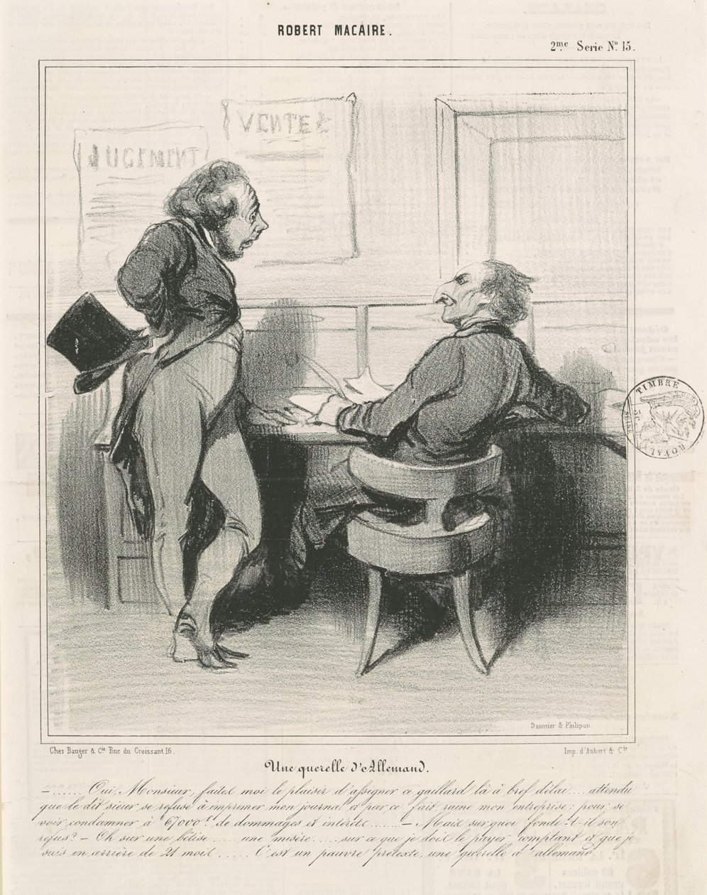 Saksalainen riita tekijältä Honoré Daumier